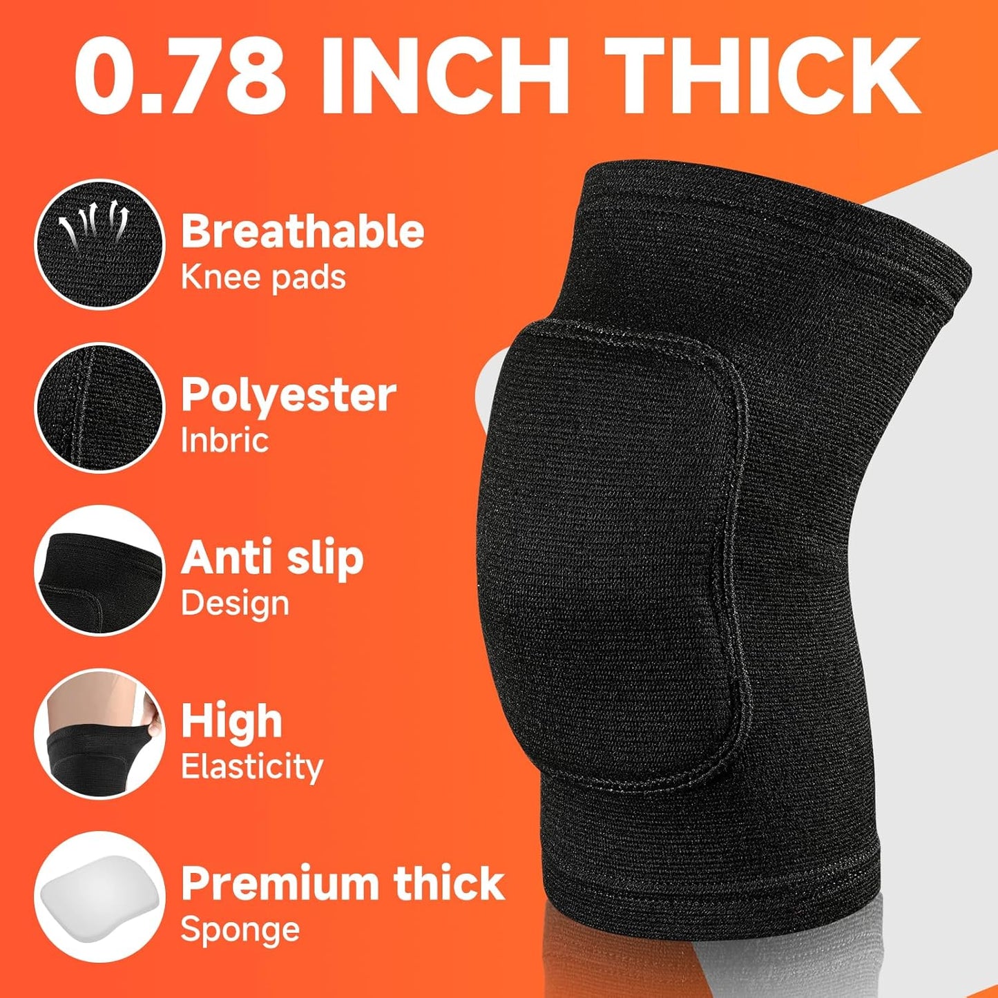 Volleyball Knee Pads knee brace for Women Kids Girls，Soft and Breathable Knee Pads for Volleyball, Dancing, Football, Yoga, Basketball, and Skating - Protective Knee Pads for Adults and Kids (Black, Small)