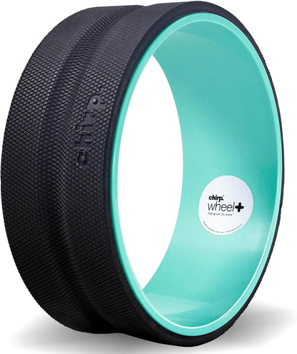 Chirp Wheel Foam Roller – Targeted Back & Neck Relief, Lumbar Spine Stretcher, Spinal Decompression Back Stretcher, Massage Roller with Density Foam for Physical Therapy, Supports 500lbs, 4-Pack Black