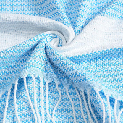 Genovega 6 Packs Oversized Turkish Beach Towels Set Bulk 74"x38" Extra Large Quick Dry Sand Free Light Swim Bath Camping Pool Towel Travel Blanket Essentials Cruise Accessories Adult Vacation Stuff