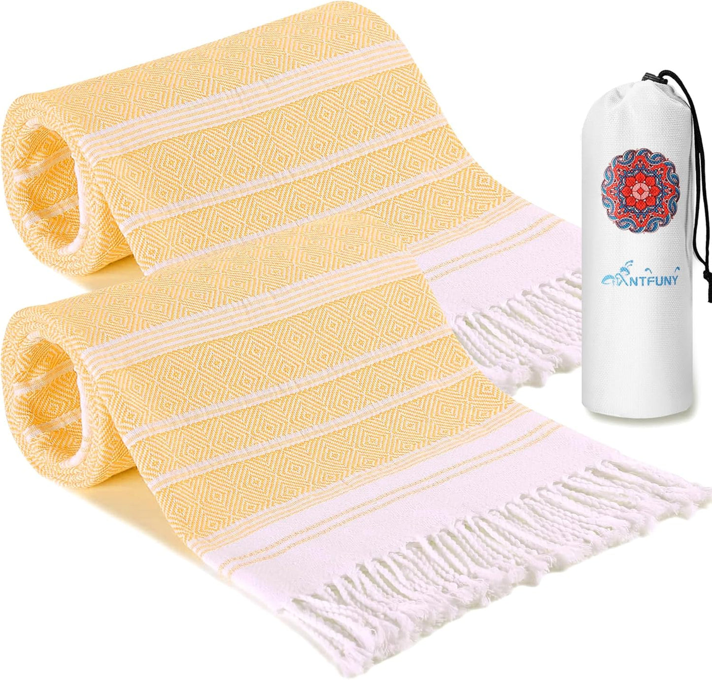 Antfuny Turkish Beach Towels Vacation Essentials Quick Dry Sand Free Oversized Bath Pool Swim Towel Extra Large XL Blanket Adult Travel Cruise Accessories Must Haves Clearance Stuff Necessities - Colors B
