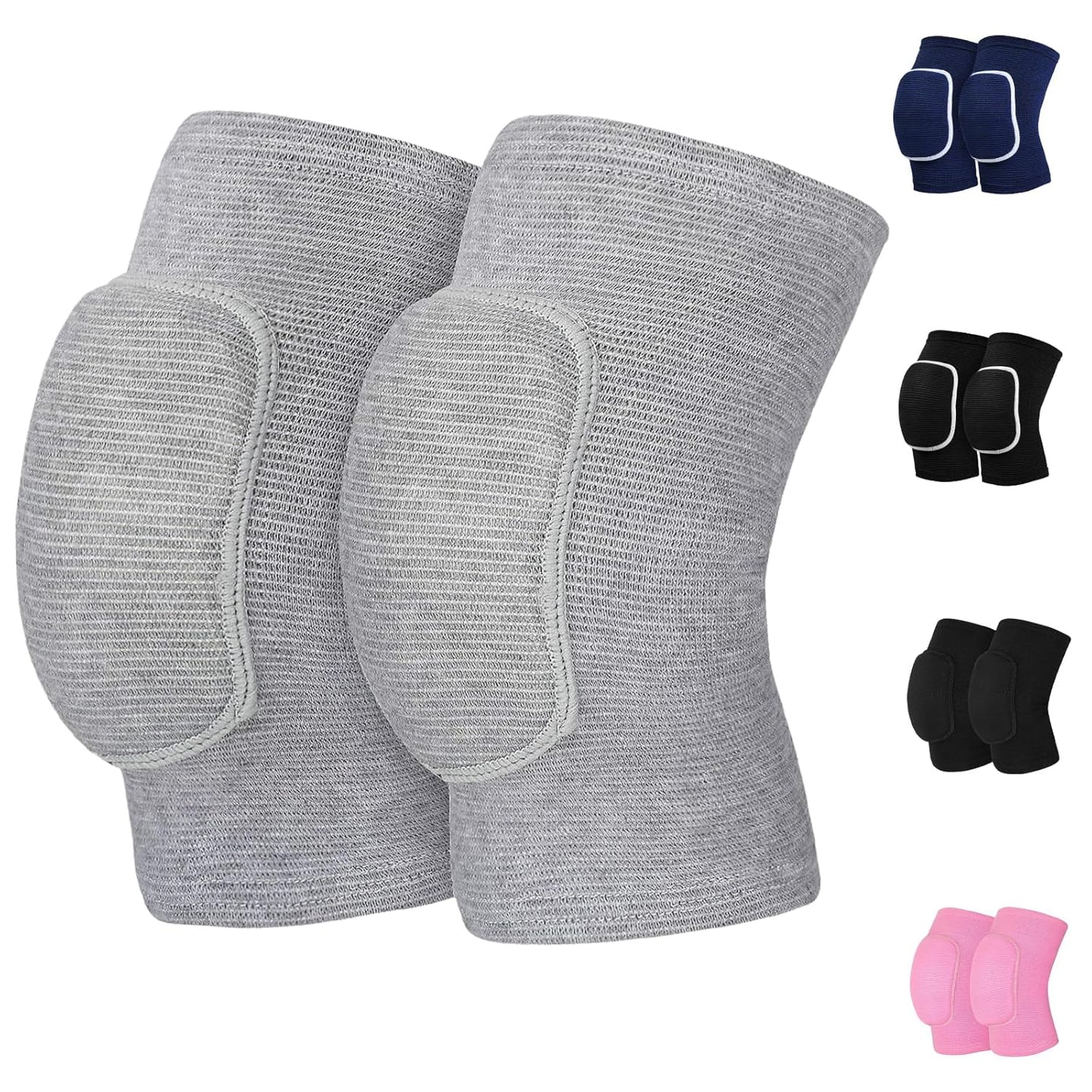 HISFFOG Volleyball Knee Pads for Women, Men, Youth, Girls, Kids, Knee Brace for Volleyball Basketball Football Dance Yoga Tennis Running Cycling Workout Climbing Wrestling