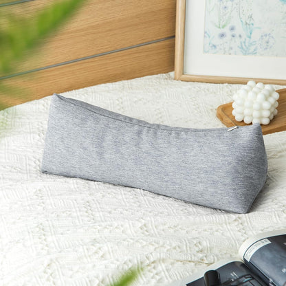 Buckwheat Neck Support Pillow Cervical Neck Cylinder Bolster Pillow,Buckwheat Hulls Adjustable Roll Pillow,Neck Pain Relief for Back and Side Sleepers Round Pillows for Lunch Break Orange, 6*15 inch