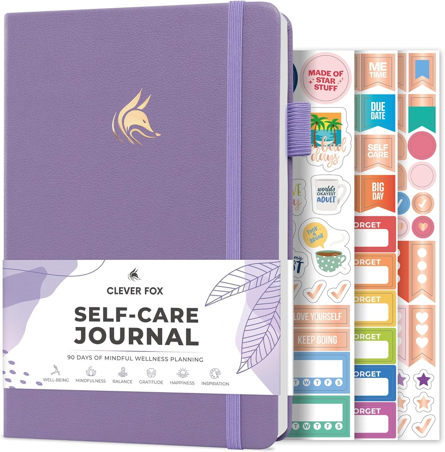 Clever Fox Self-Care Journal – Daily Reflection Notebook – Mental Health & Personal Development Planner, Meditation & Mood Log, A5 (Turquoise)