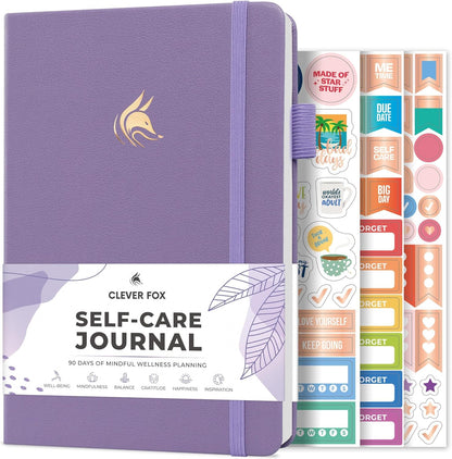 Clever Fox Self-Care Journal – Daily Reflection Notebook – Mental Health & Personal Development Planner, Meditation & Mood Log, A5 (Turquoise)