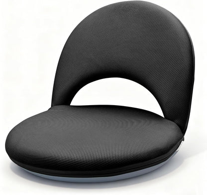 Floor Chair Floor Cushion Folding Padded Gaming Chair Adjustable 5-Position Floor Seat with Back Support for Kids Adult Great for Gaming Reading Meditating