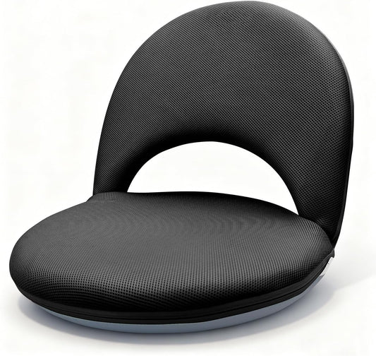 Floor Chair Floor Cushion Folding Padded Gaming Chair Adjustable 5-Position Floor Seat with Back Support for Kids Adult Great for Gaming Reading Meditating