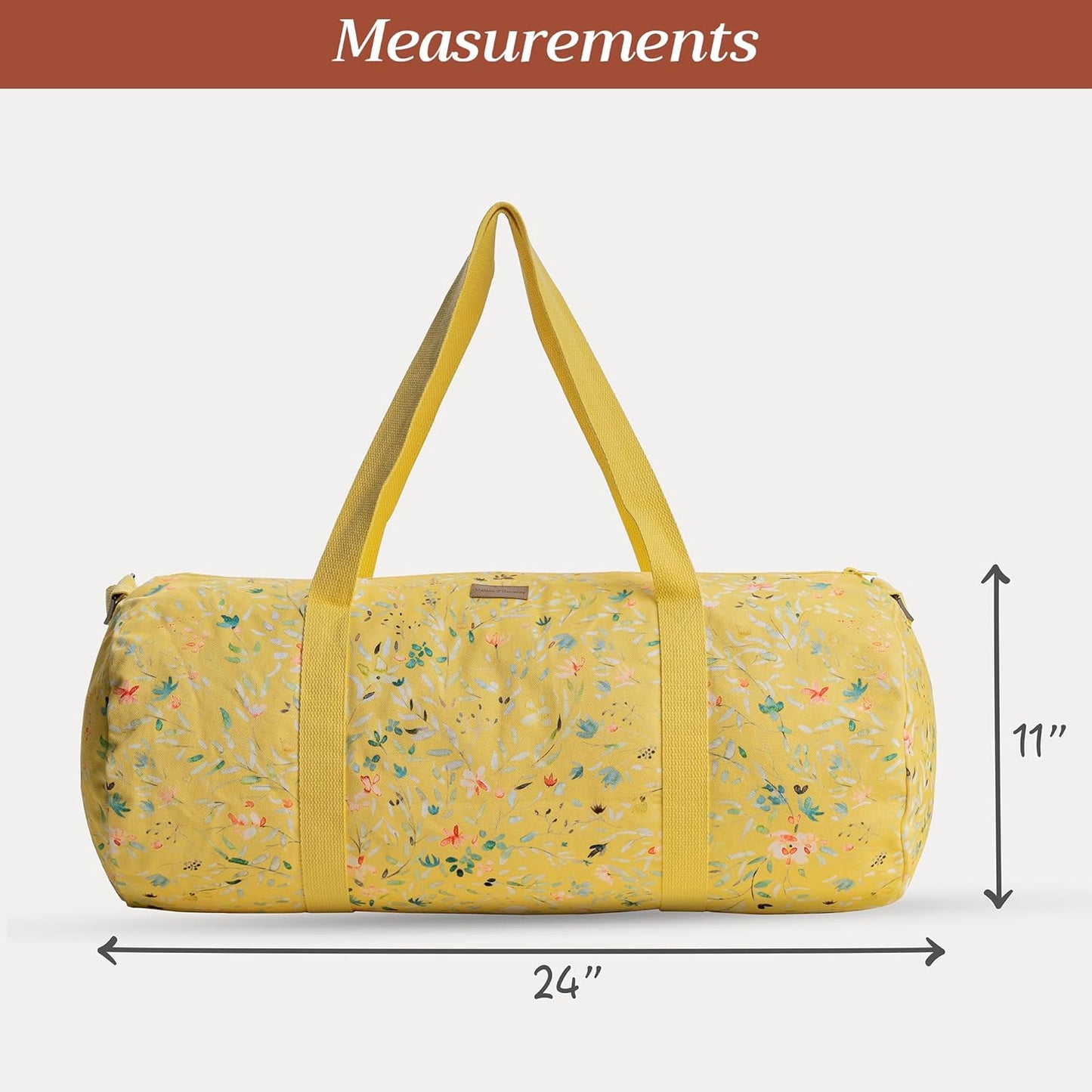 Maison d' Hermine Yoga Mat bag, Cylindrical bag for Woman&Men, yoga mat Bag &Adjustable shoulder straps Yoga Mat Carrier Bag with Drawstring Water Bottle Pocket and zipper pocket Easter Gifts