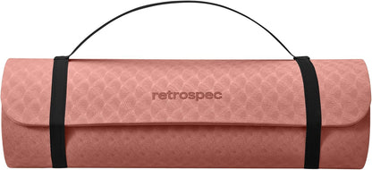 Retrospec Zuma Yoga Mat | 1/2 Inch Thick Non Slip Workout Mat | TPE Exercise Mat for Yoga, Pilates & Stretching | 72x24in