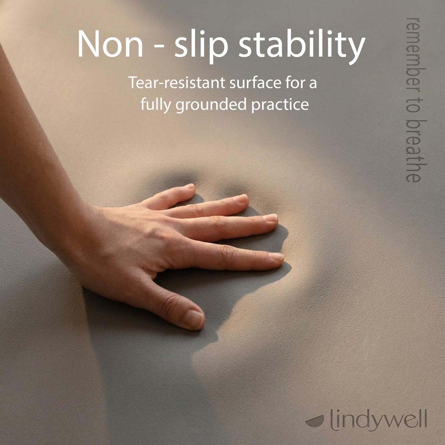 Lindywell Pilates Yoga Workout Mat Non Slip 6mm, 8mm, 10mm Thick - 6ft x 26in