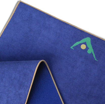 AURORAE Synergy 2in1 Hot Yoga Mat with integrated Non Slip Microfiber Towel. No Slipping No Bunching/Odor Patent Protected, Machine Washable