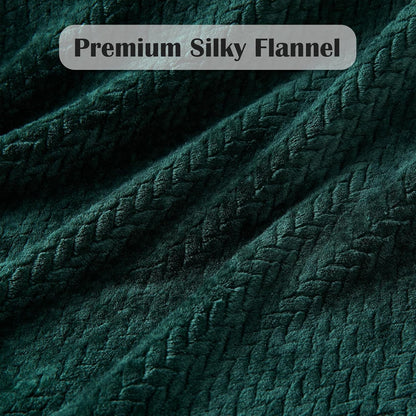 NEWCOSPLAY Super Soft Throw Blanket Light Purple Premium Silky Flannel Fleece Leaves Pattern Lightweight Bed Blanket All Season Use (Light Purple, Throw(50"x60")) - Colors B