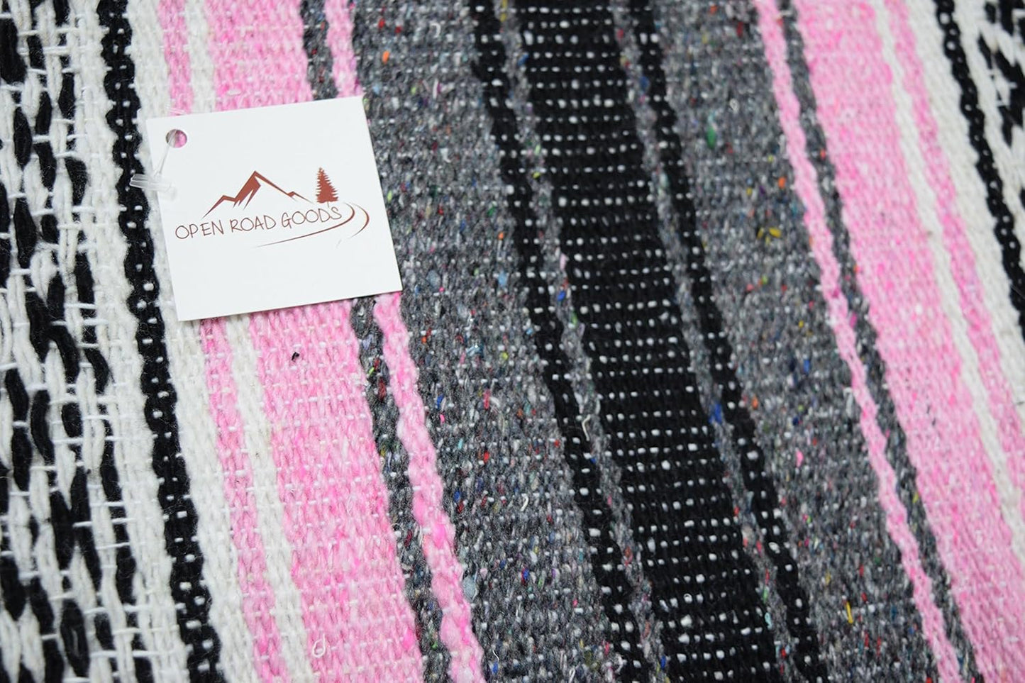 Open Road Goods Bulk Falsa Blankets - Handwoven Authentic Mexican Falsa - Great for Weddings, Yoga, Beach, Picnics, or Mexican Throw! (Tan, 7 Pack)