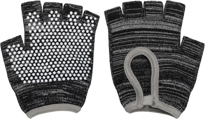 Yoga Gloves, Non Slip Fingerless Pilates Gloves Breathable Exercise Workout Mittens