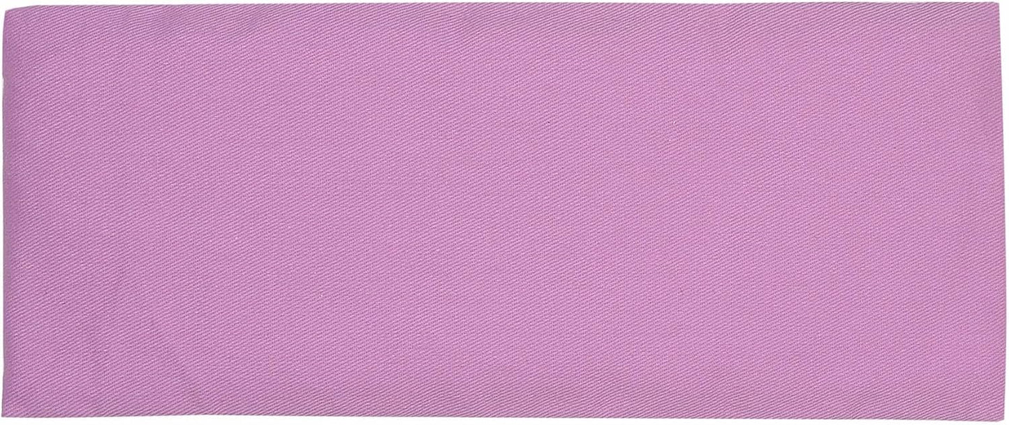 Wellrox Weighted Eye Pillow - Flaxseeds & Lavender Eye Pillow Weighted for Restorative Yoga, Meditation & Stress Relief | Microwave Heating Pad & Cool Compress for Sinus Relief (Grey, Unscented)