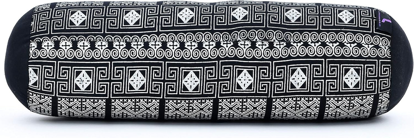 Leewadee Small Yoga Bolster – Shape-Retaining Cervical Neck Roll, Tube Pillow for Comfortable Reading, Kapok Filling, 22 x 6 x 6 inches