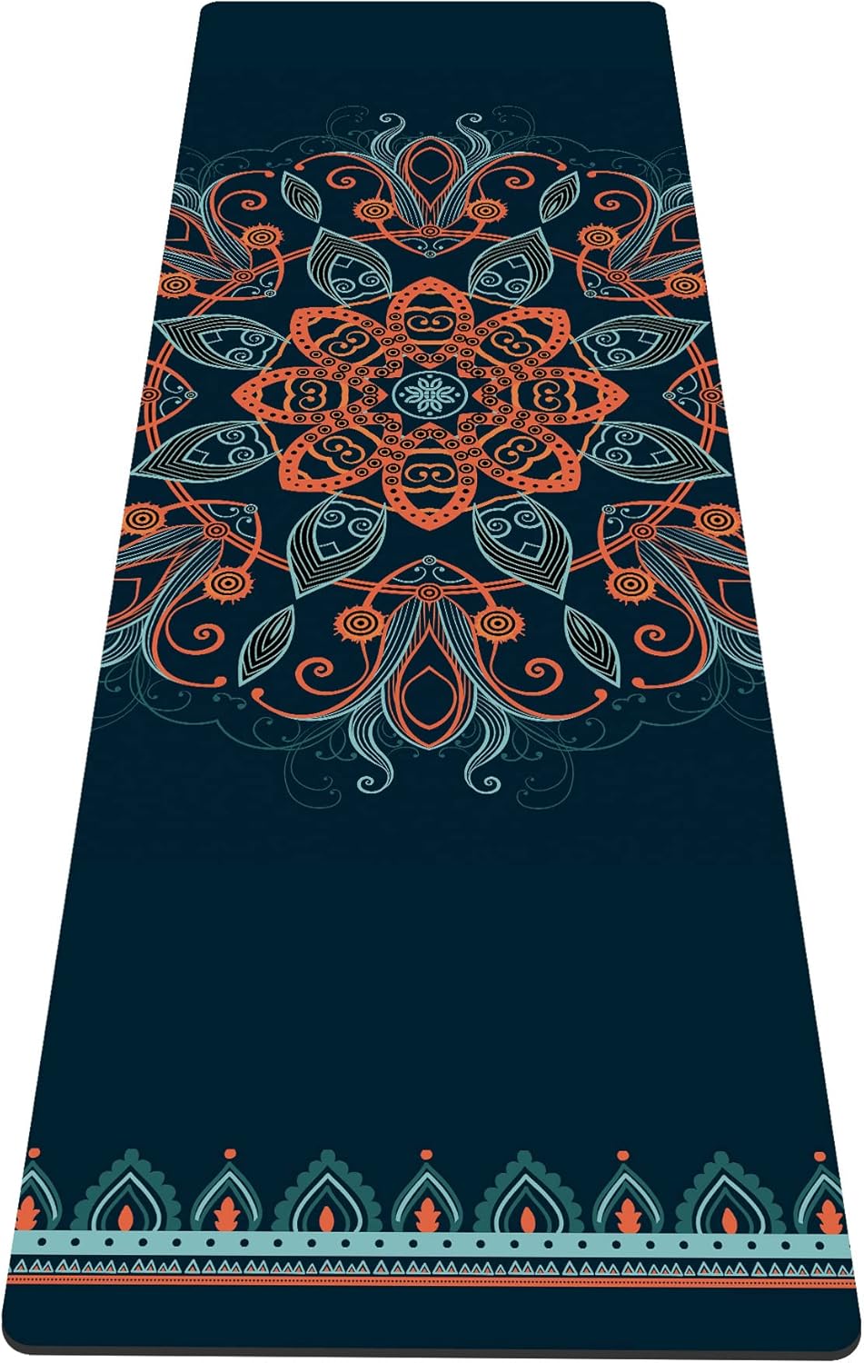 nuveti Yoga Mat Print Extra Thick TPE Non Slip Fitness Exercise Mat with Carrying Bag,72"x24" Extra Thick 6MM Exercise & Workout Mat for Yoga, Pilates Fitness and Floor Exercises - Colors A