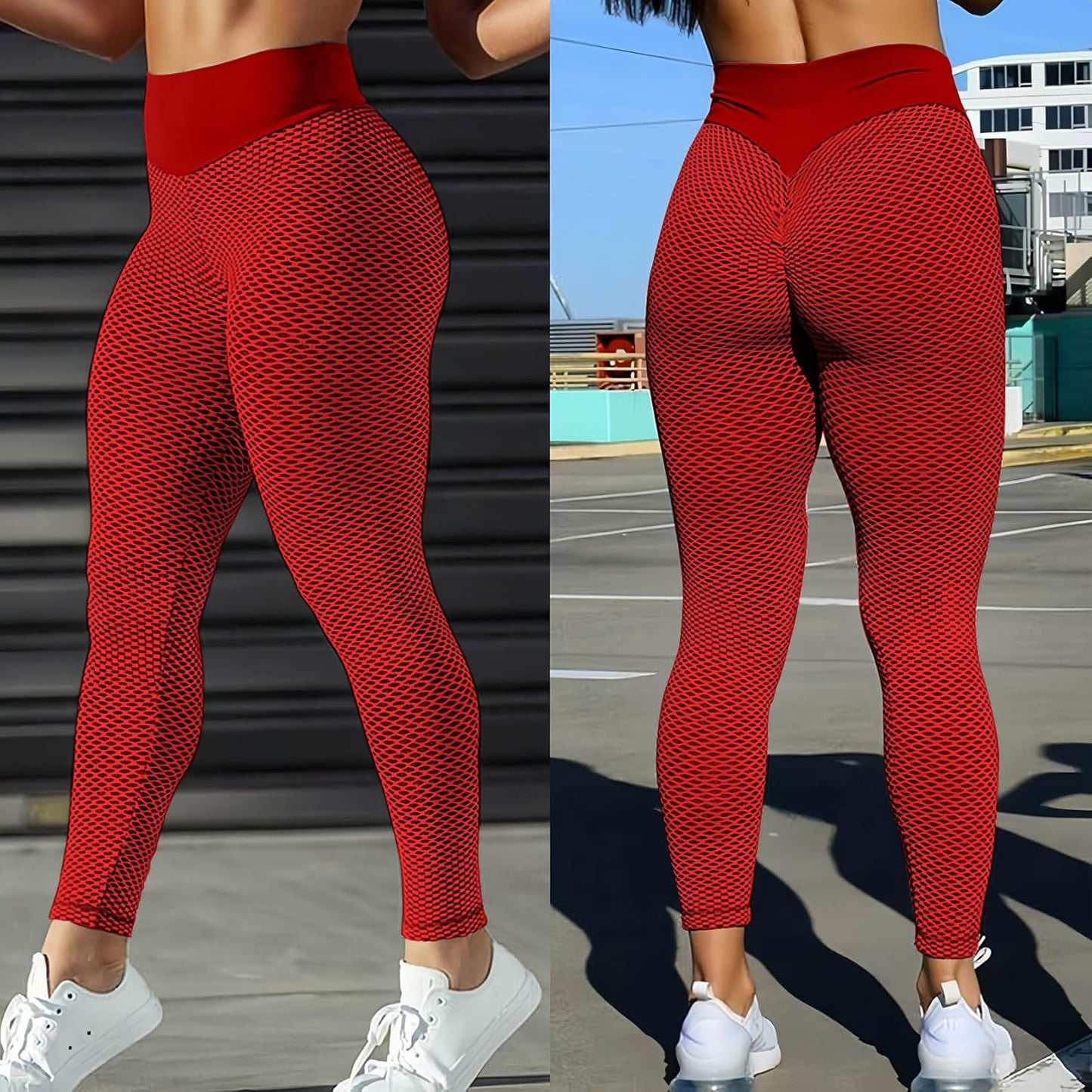JGS1996 Butt Lifting Leggings for Women Tummy Control Workout Yoga Pants High Waisted Scrunch Booty Gym Tights