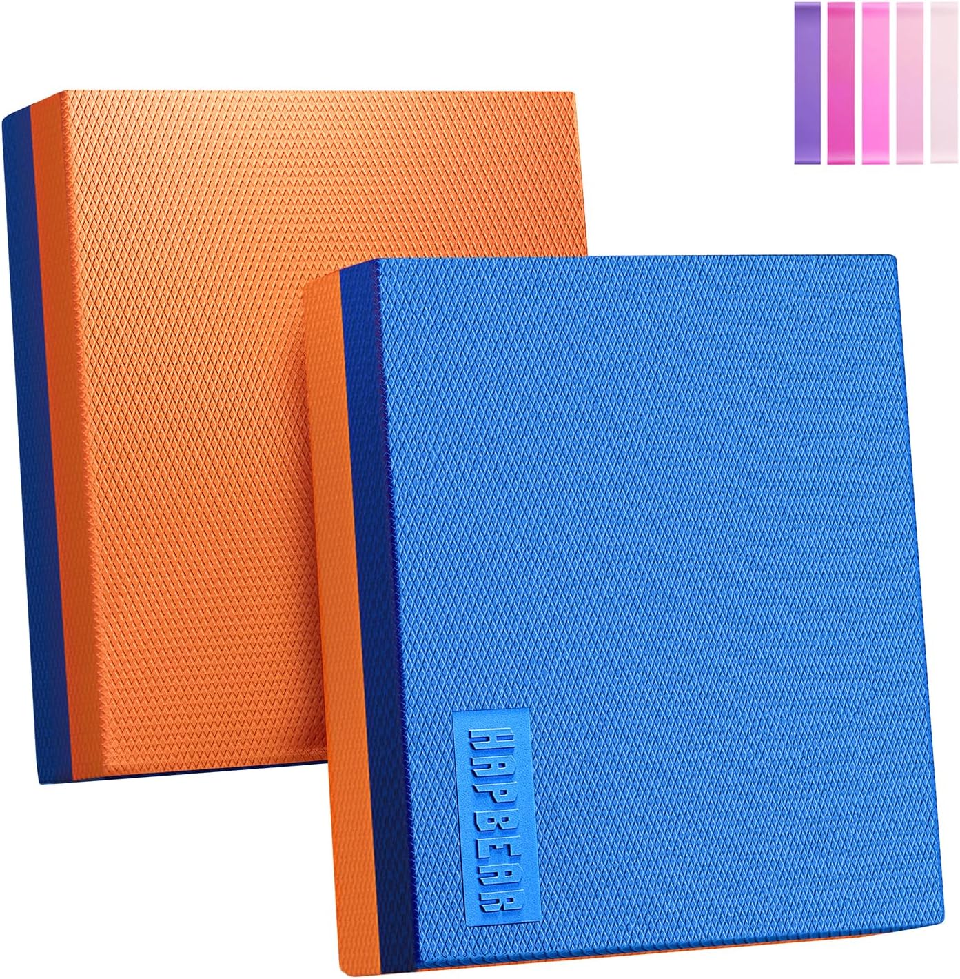 HAPBEAR Exercise Balance Pad - 15"x12" Non-Slip Textured Bottom Stability Training Mat - 2.25" Thick Soft Cushioned Foam for Physical Therapy, Core Training & Home Workouts