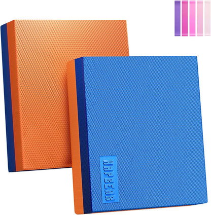 HAPBEAR Exercise Balance Pad - 15"x12" Non-Slip Textured Bottom Stability Training Mat - 2.25" Thick Soft Cushioned Foam for Physical Therapy, Core Training & Home Workouts