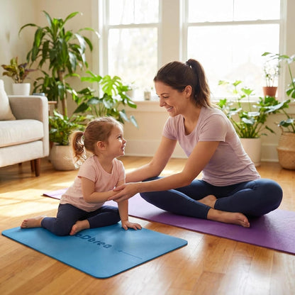 Mini Yoga Mat, Warrior-like Grip,Non-Slip,Alignment System,Head,Knee and Elbow Pad,Meditation Mat,Abdominal wheel pad,Portable