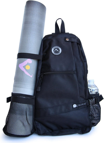 AURORAE Yoga Mat/Gym/Picklleball Cross-body Travel Sling Back Pack. Mat sold separately.