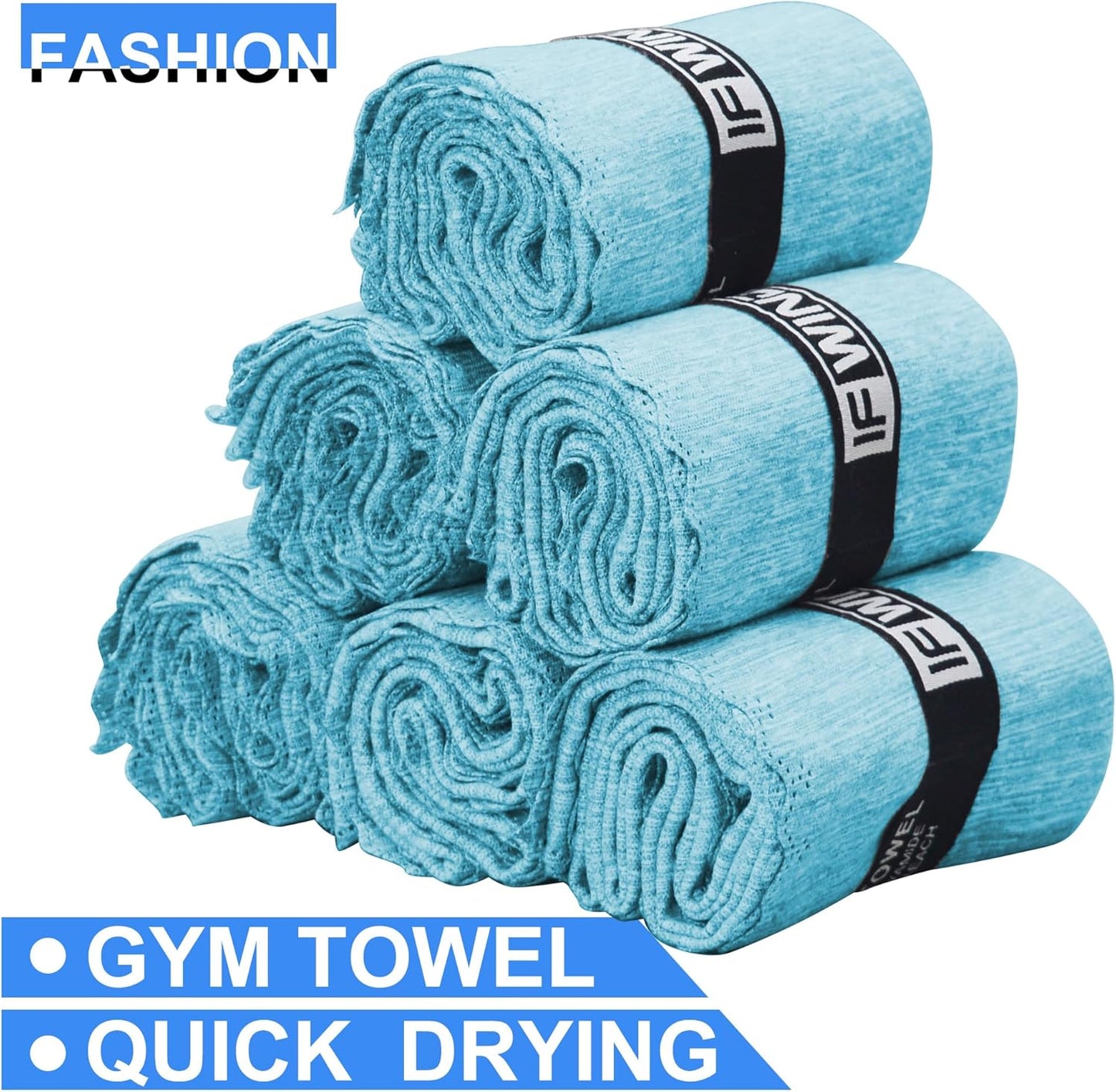10 Pack Microfiber Gym Towels for Working Out，Fast Drying Workout Accessories Sweat Towels for Gym Gear for Men & Women,Sports Exercise Fitness Gear