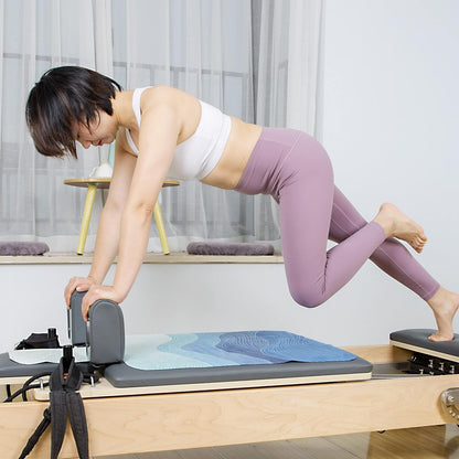 Echome Pilates Reformer Mat Towel with Shoulders, Pilates Reformer Cover with Great Grip, Easy to Wash Light Weight Portable
