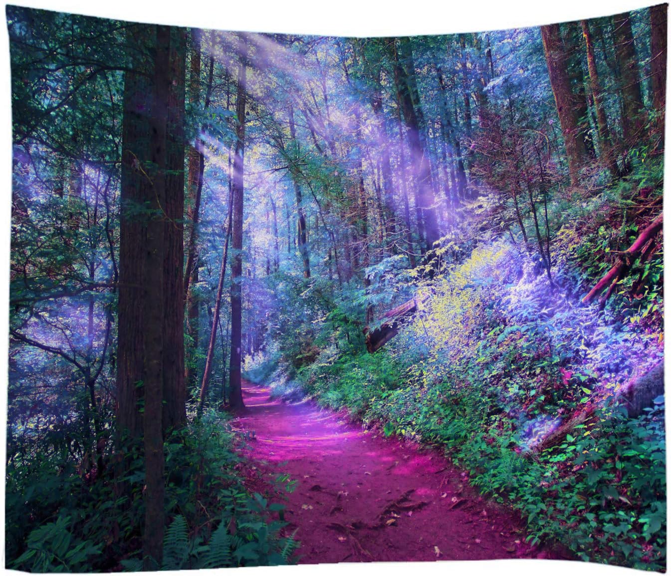 LYFANS Wooden Bridge Water Printing Fabric Tapestry Decorative Wall Art Tablecloth Bed Cover Picnic Carpet Beach Towel Bedroom Dormitory Living Room Multi functional Tapestry 79 x 59 inches