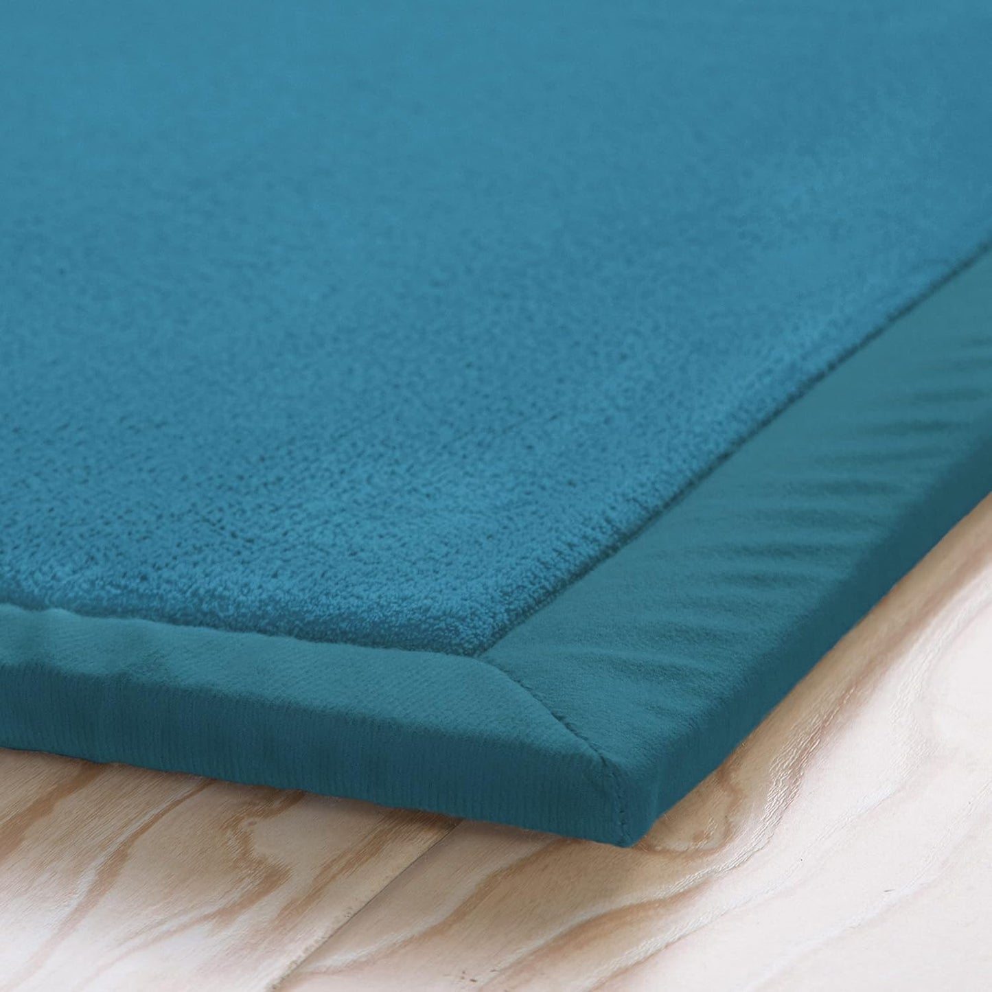 Loartee Coral Velvet Crawling Rugs & Play Mat (6'7"x9'2", Light Green) for Toddler Children & Yoga Exercise