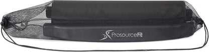 ProsourceFit Slide Board Mat for Exercise 6’ with End Stops, Booties & Carrying Bag for Low-Impact Indoor Home Workouts and Sports Training