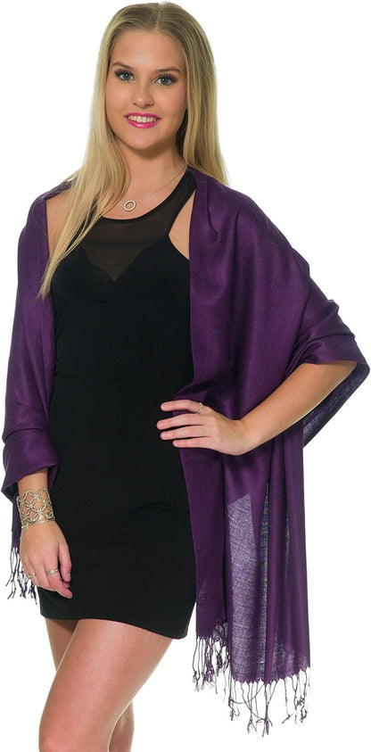 Pashmina Shawls and Wraps for Evening Dresses, Large Soft Pashminas Wedding Shawl