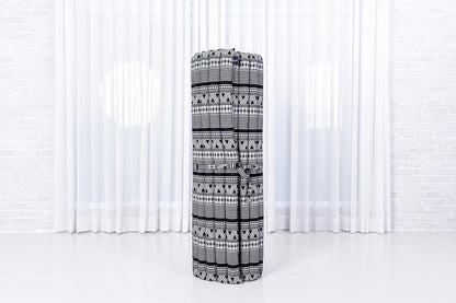 Leewadee - Kapok Roll Mat – Handcrafted Folding Sleep & Relaxation Mattress from Thailand, Ideal as Guest Bed, Camping Mat, Yoga Mat or Traditional Futon, 75 x 39 inches, Anthracite