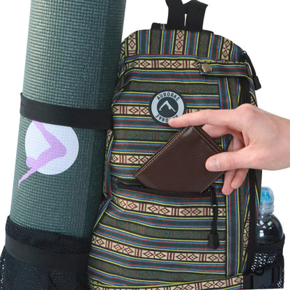 AURORAE Yoga Mat/Gym/Picklleball Cross-body Travel Sling Back Pack. Mat sold separately.