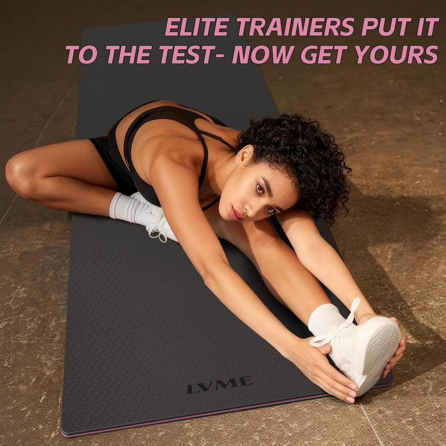 Yoga Mat Non Slip, Anti-Tear 1/4" & 2/5" Thick TPE Yoga Mats for Women and Men, a stylish and practical dual-tone yoga mat.72"x24" Exercise & Fitness Mat with Carrying Strap, Workout Mats for Yoga, Pilates and Floor Exercise