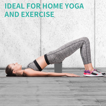 Yoga Blocks, Non Slip Yoga Bricks, Portable & Lightweight