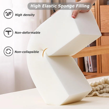 Rectangular Sofa Arm Rest Pillow Bed Gap Filler with Removable Washable Cover for Home Couch Bed Car Living Room, Custom Size Head Support Yoga Bolster (60 * 20 * 20cm,Black)