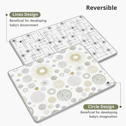 Extra Large Baby Play Mat 79x70, Foldable Baby Play Mat,0.4" Playmat
