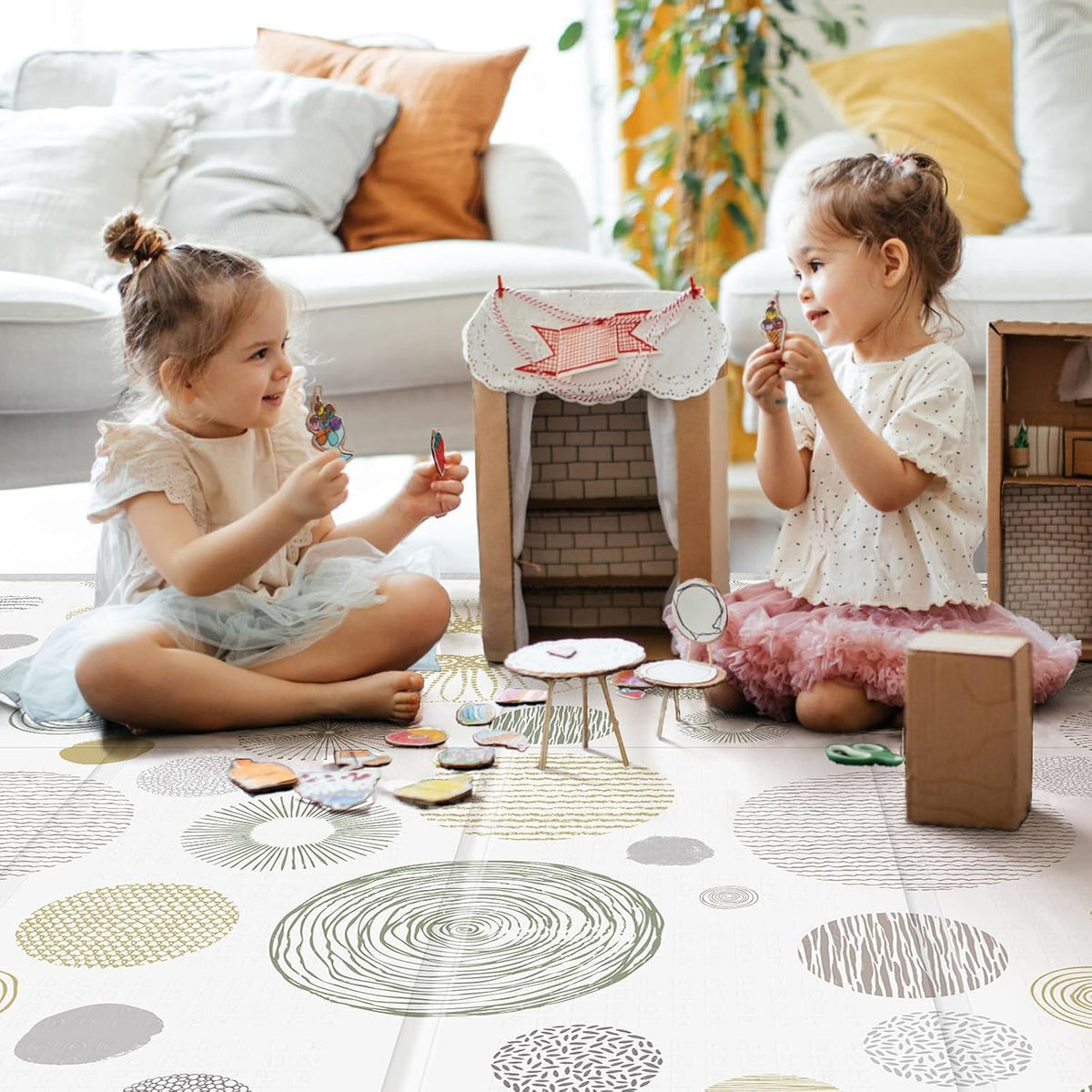 Extra Large Baby Play Mat 79x70, Foldable Baby Play Mat,0.4" Playmat