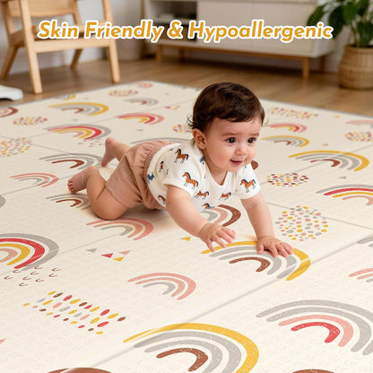 Extra Large Baby Play Mat 79x70, Foldable Baby Play Mat,0.4" Playmat
