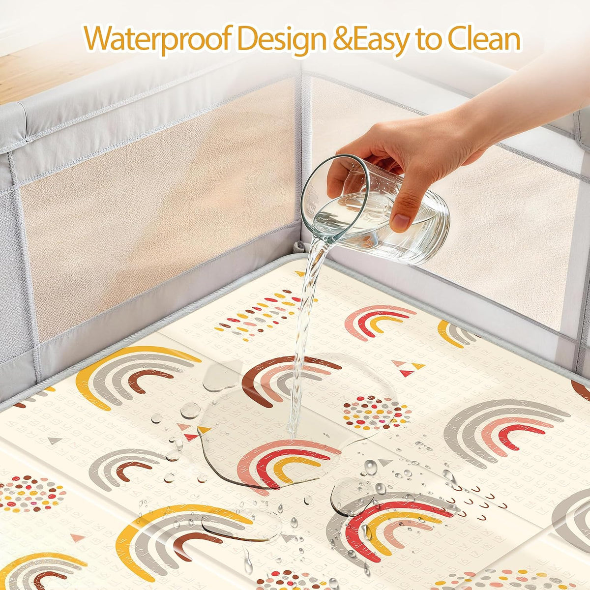 Extra Large Baby Play Mat 79x70, Foldable Baby Play Mat,0.4" Playmat