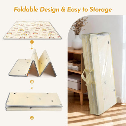 Extra Large Baby Play Mat 79x70, Foldable Baby Play Mat,0.4" Playmat