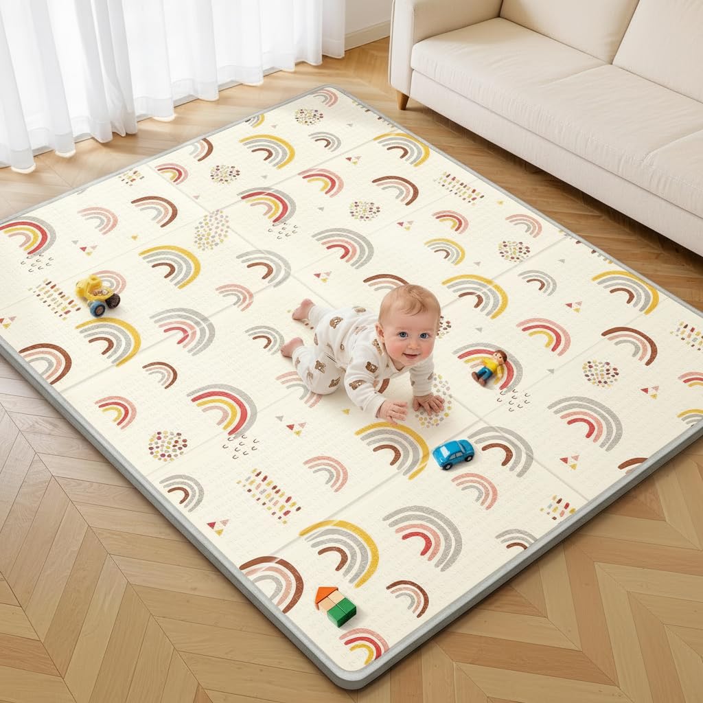 Extra Large Baby Play Mat 79x70, Foldable Baby Play Mat,0.4" Playmat
