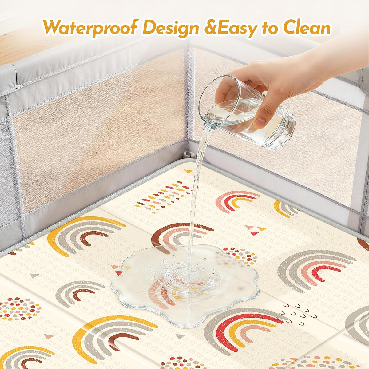 Extra Large Baby Play Mat 79x70, Foldable Baby Play Mat,0.4" Playmat
