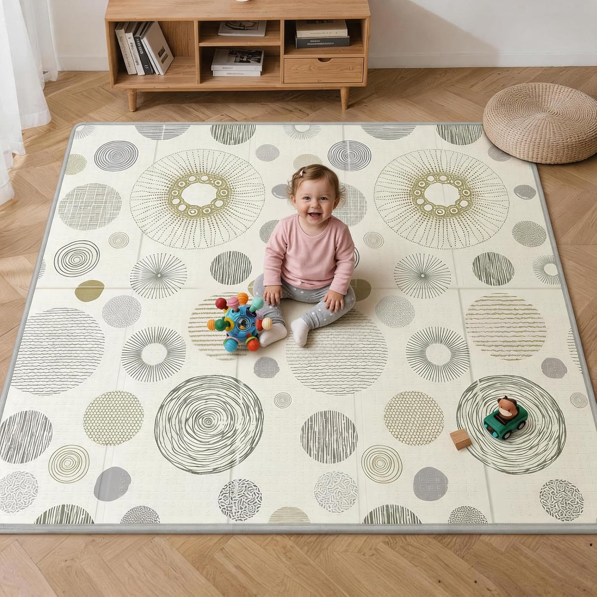 Extra Large Baby Play Mat 79x70, Foldable Baby Play Mat,0.4" Playmat