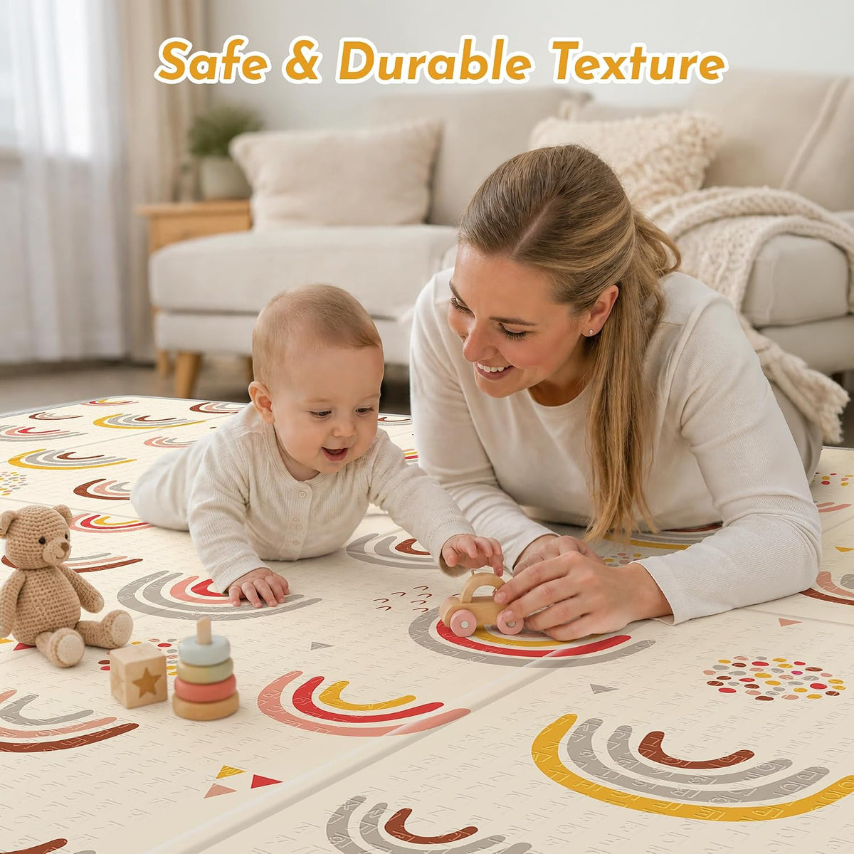 Extra Large Baby Play Mat 79x70, Foldable Baby Play Mat,0.4" Playmat