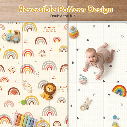Extra Large Baby Play Mat 79x70, Foldable Baby Play Mat,0.4" Playmat