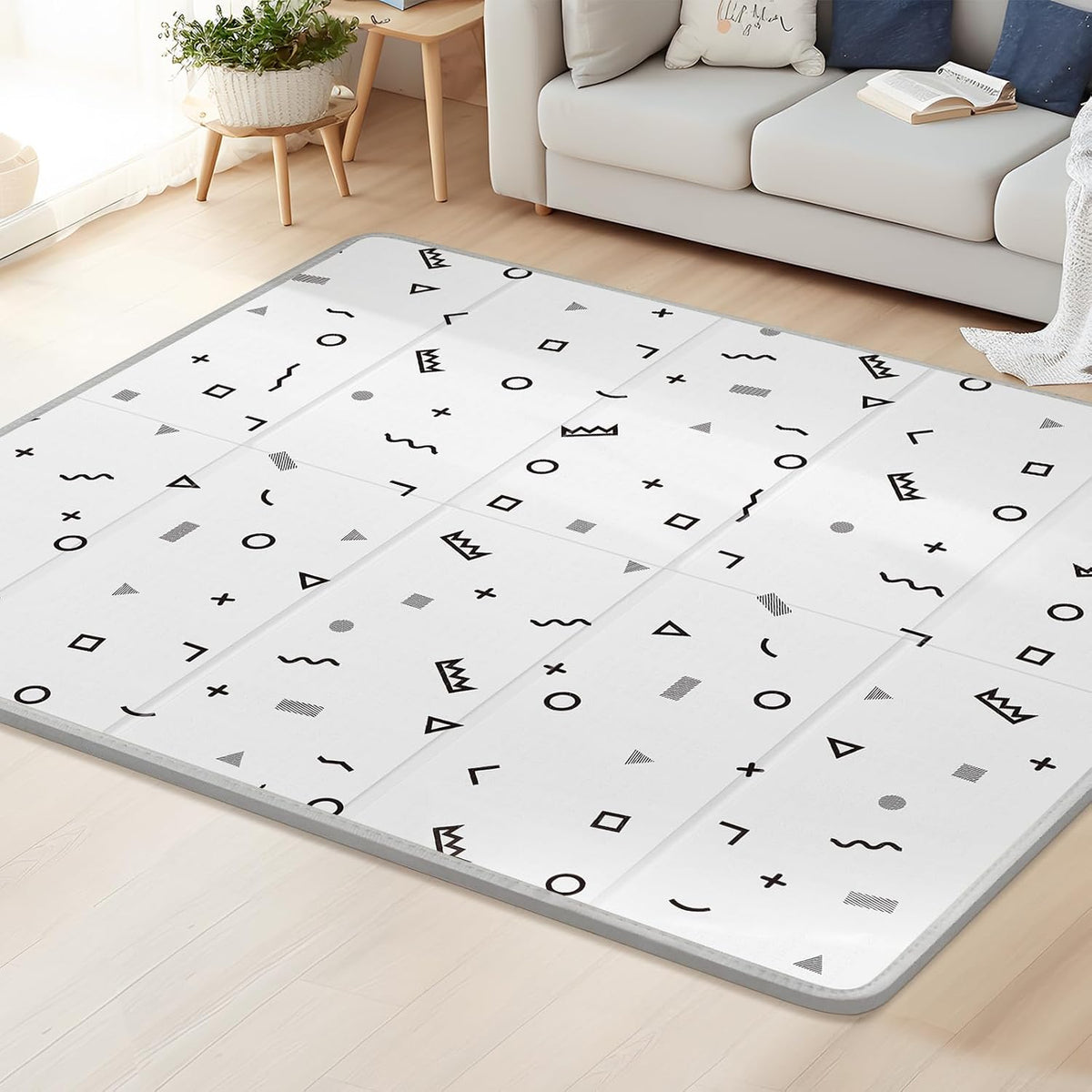 Extra Large Baby Play Mat 79x70, Foldable Baby Play Mat,0.4" Playmat