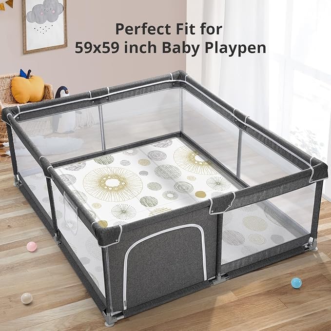 Extra Large Baby Play Mat 79x70, Foldable Baby Play Mat,0.4" Playmat