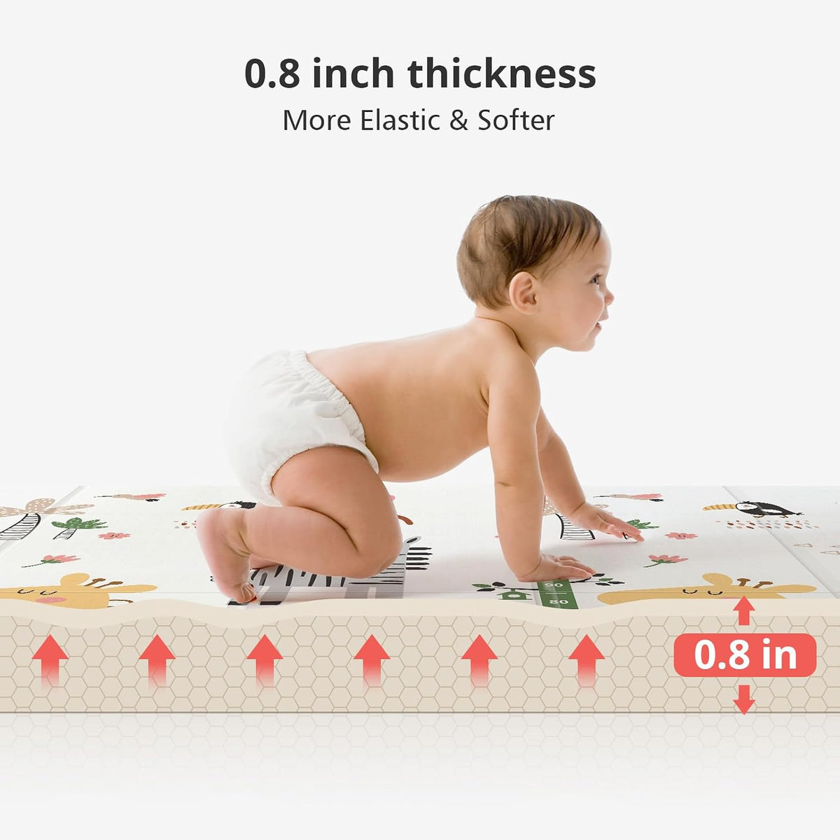Extra Large Baby Play Mat 79x70, Foldable Baby Play Mat,0.4" Playmat