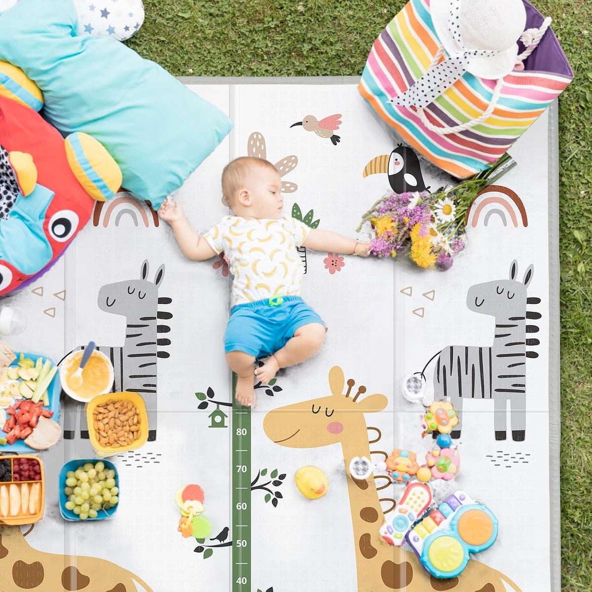 Extra Large Baby Play Mat 79x70, Foldable Baby Play Mat,0.4" Playmat
